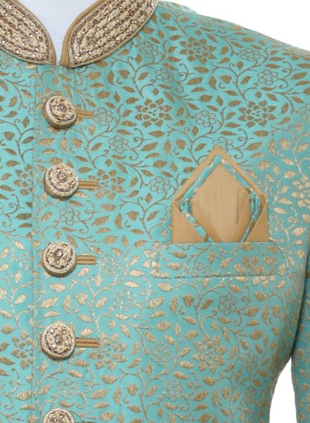 Indo Western Jacquard Ethnic Wear Slim Fit Hanger Cover Packing Designer Printed La Scoot Pyjama